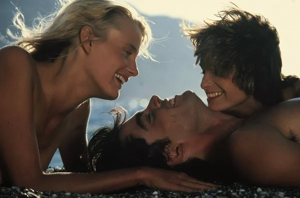 Daryl Hannah, Peter Gallagher and Valerie Quennessen in Summer Lovers (Photo: Twilight Time)