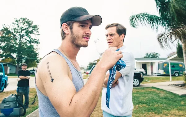 Andrew Garfield and Michael Shannon in 99 Homes (Photo: BroadGreen)