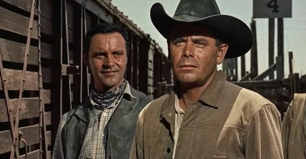 Jack Lemmon and Glenn Ford in Cowboy (Photo: Twilight Time)