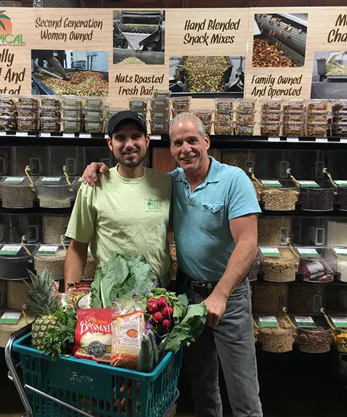 Chef Mike Coppola (left) with Nate Cerbelli - COURTNEY MIHOCIK
