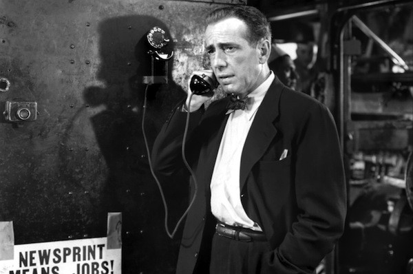Humphrey Bogart in Deadline — U.S.A. (Photo: Kino)