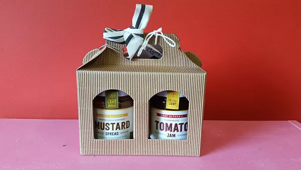 Chef Alyssa's Smoked Chili and Rosemary Mustard and Champagne-Tomato Jam