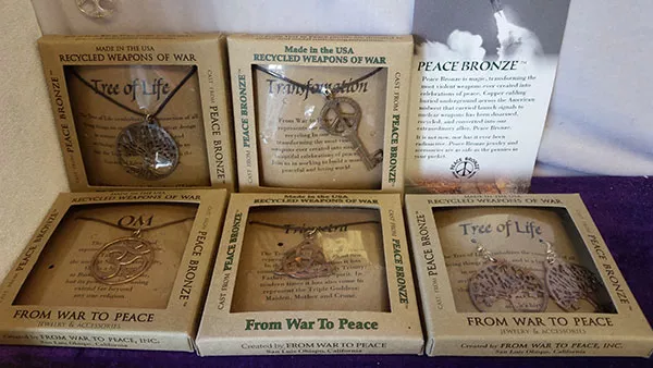 From War to Peace jewelry at The Bag Lady