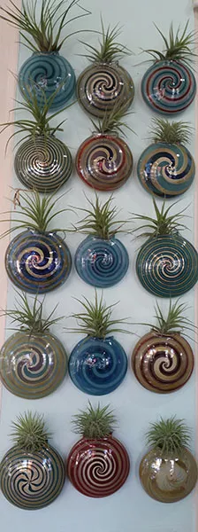 Jason Probstein's glass space vases at 32 Flavors