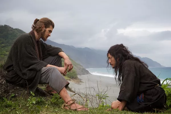 Andrew Garfield and Yosuke Kubozuka in Silence (Photo: Paramount)