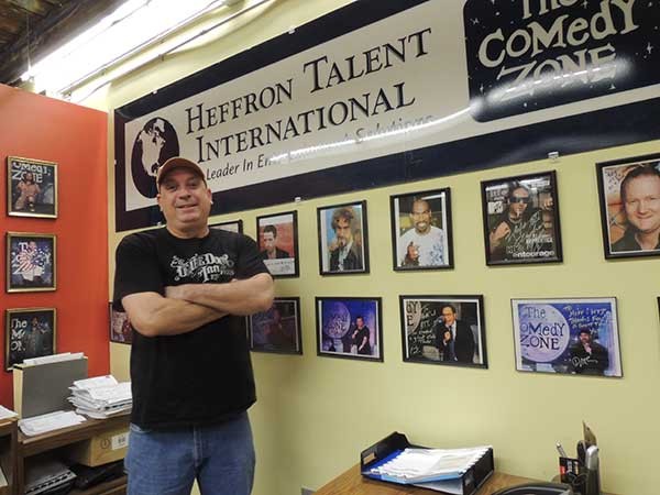 Brian Heffron in his Music Factory office. - RYAN PITKIN