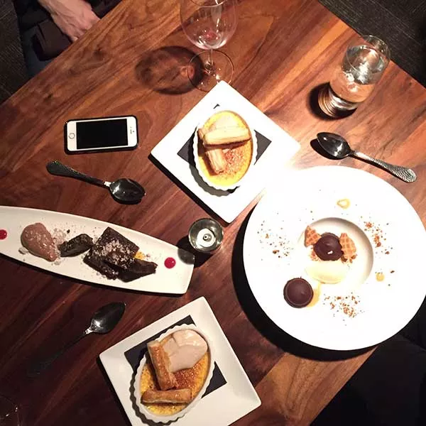Dessert dishes at Passion8. - CHRISSIE NELSON