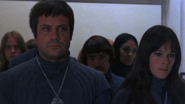 Oliver Reed and Geraldine Chaplin in Z.P.G. (Photo: Kino)
