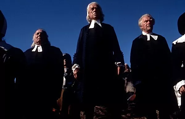 Paul Scofield (center) in The Crucible (Photo: Kino)