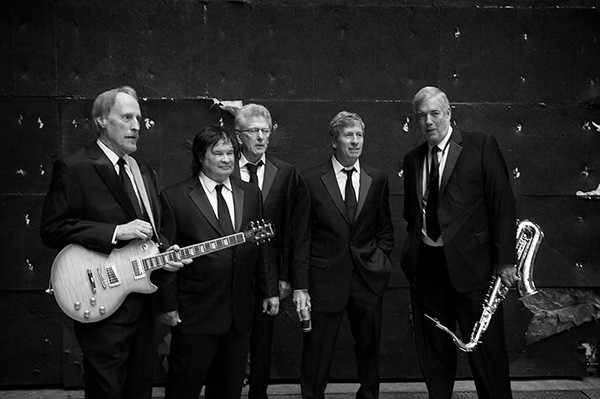 The Sonics original reunited lineup including Larry Parypa (far left), Gerry Roslie (center) and Lind (far right)