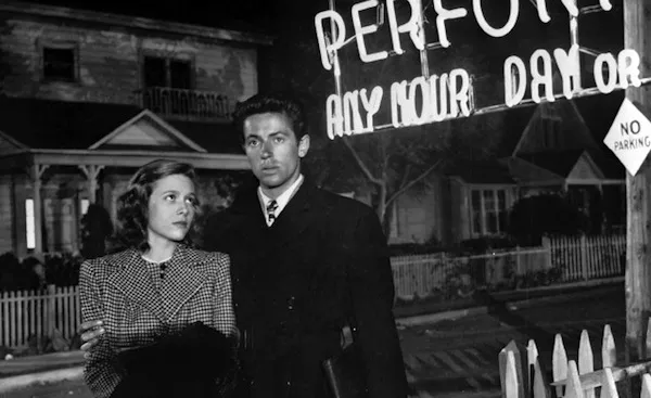 Cathy O’Donnell and Farley Granger in They Live By Night (Photo: Criterion)