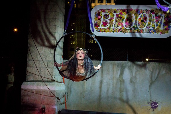 Alyssa Zayak swims through the air at Bloom. (Photo by PhotoArtofTec)