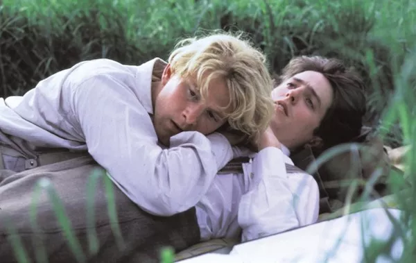 James Wilby and Hugh Grant in Maurice (Photo: Cohen)