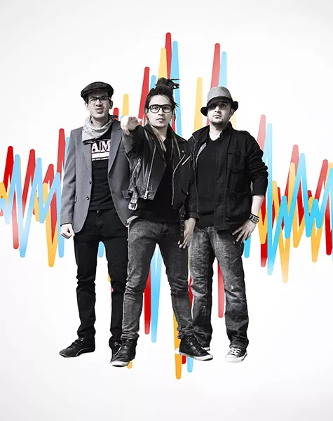 Bakalao Stars are: Christian “Mista Reggaeman” Anzola (center) flanked by Jaime “Mr. Popo” Bueno (left) and Diego Garzon.