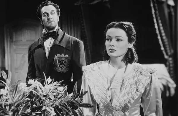 Vincent Price and Gene Tierney in Dragonwyck (Photo: Twilight Time)