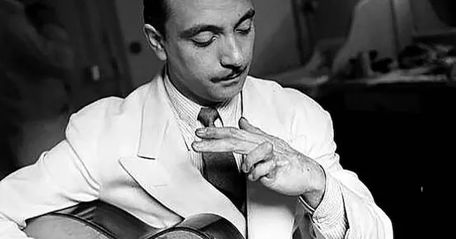 The great Gypsy jazz guitarist Django Reinhardt.