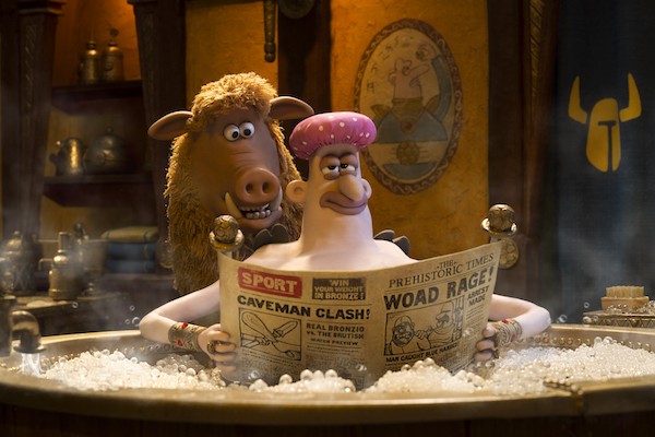 Hognob (Nick Park) and Nooth (Tom Hiddleston) in Early Man (Photo: Summit)