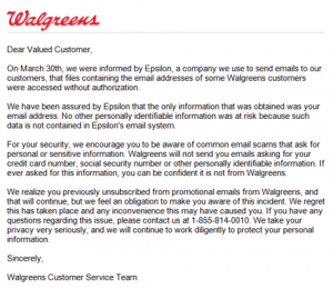 Walgreens apology