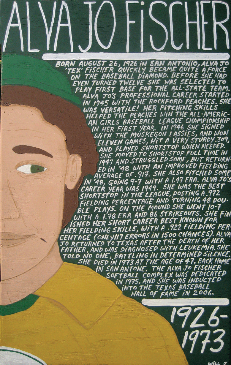 “Alva Jo,” Will Johnson, acrylic on medium-density fiberboard, 2012