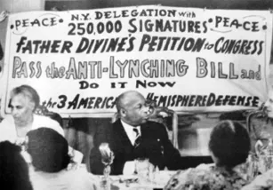 Among Father Divine’s progressive causes was an anti-lynching bill, which was brought before Congress. - JENNIFER MAY