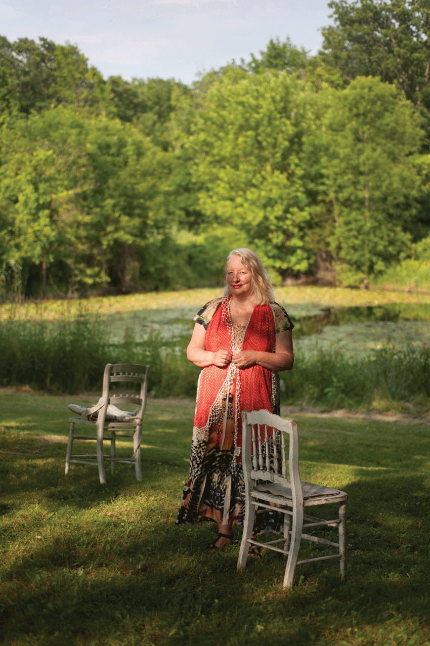 Author Carole Maso at her Clermont farmhouse. - ROY GUMPEL