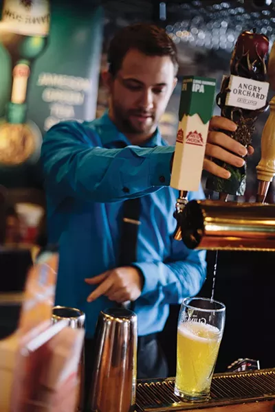 Bartender Adrian Capulli at Shea O’Brien’s. - THOMAS SMITH