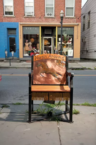 Bruce Snyder’s contribution to the “Sittin’ Around Saugerties” exhibition.