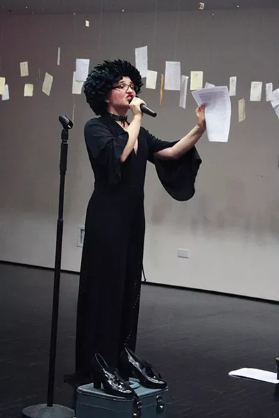 Cynthia Hopkins performs “A Living Documentary” at Mount Tremper Arts this month.