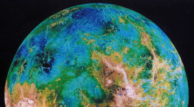 Enhanced color image of Venus. - NASA