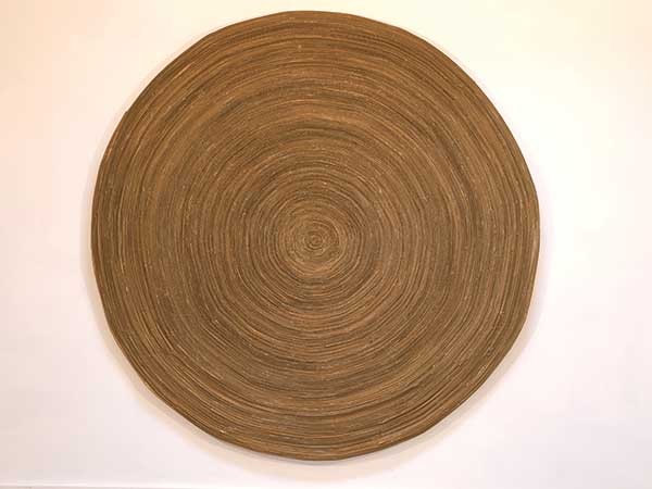 Henry Klimowicz, Circle #1, corrugated cardboard, 72” x 72”, 2008.
