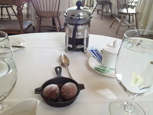 House-made donuts and strong coffee