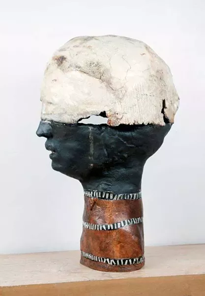 Judy Sigunick's sculpture "Ariel" featured in "Group Show #5: Mostly 3D" at Wired Gallery in High Falls.