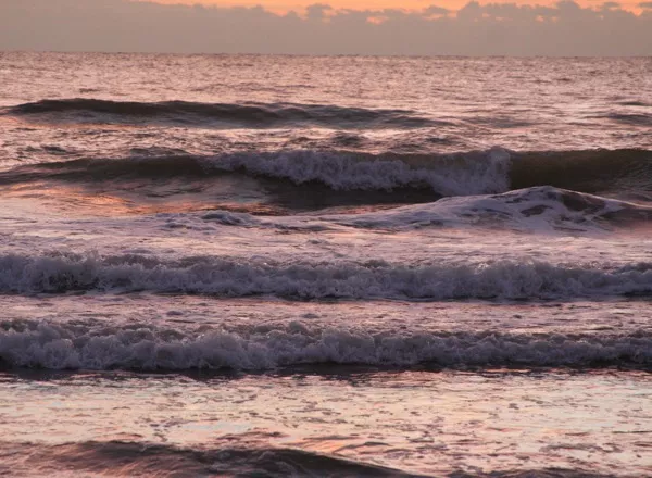 Mediterranean Sea at daybreak, Valencia, Spain.