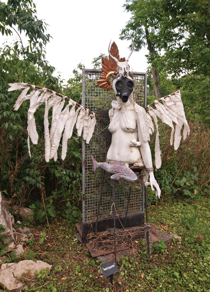 “Nightsweeper,” created in 2009, is inspired by a food-gathering character in - Frank Herbert’s novel “Hellstrom’s Hive.” - DEBORAH DEGRAFFENREID