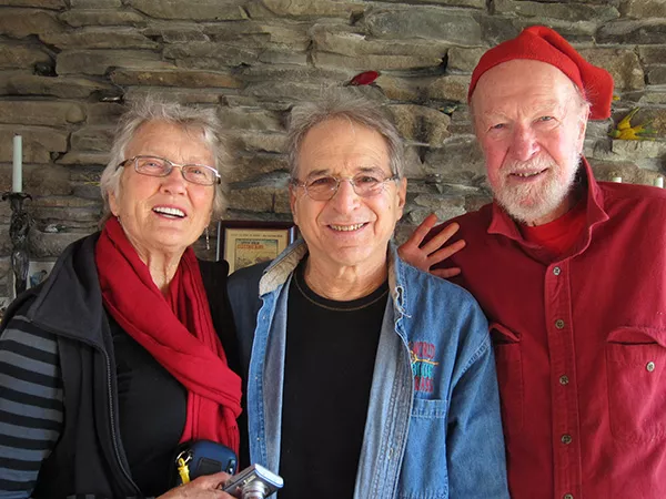 Peggy Seeger, Happy Traum, Pete Seeger.