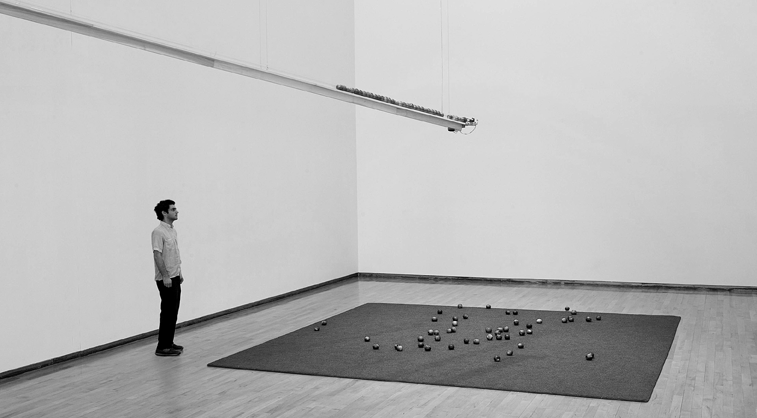 Spencer Finch’s _Composition in Red and Green_, his homage to Issac Newton, at MASS MoCA.