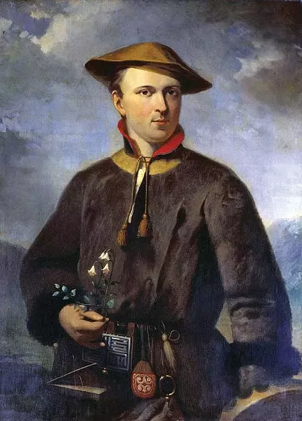 The 18th-century Swedish botanist Carl Linnaeus gave us binomial nomenclature for plants and other living things. Painting by Hendrik Hollander, 1853.