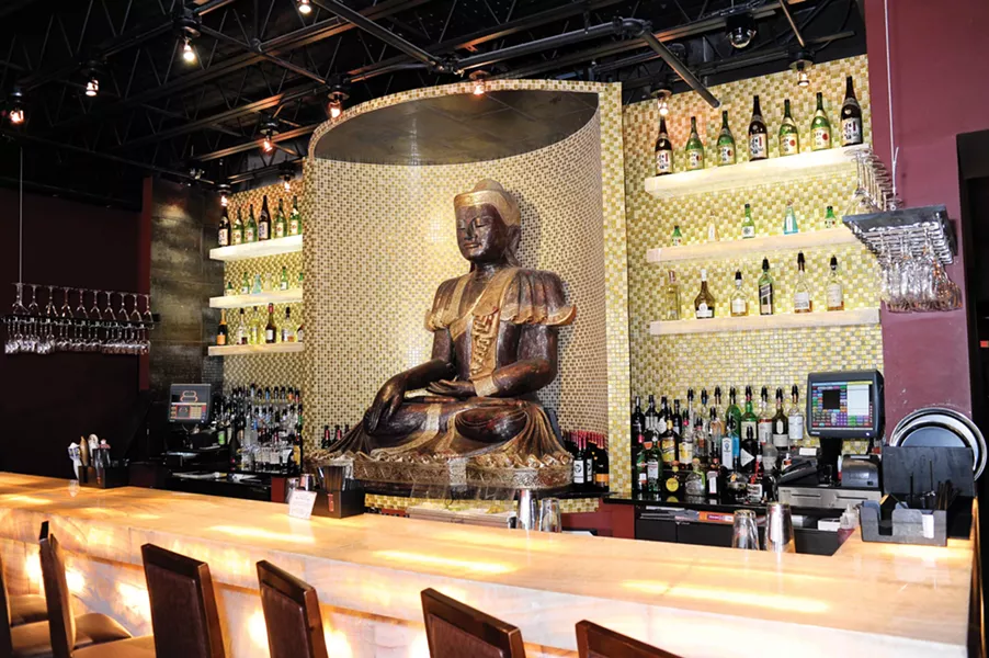 The bar at Bull and Buddha. - DAVID CUNNINGHAM