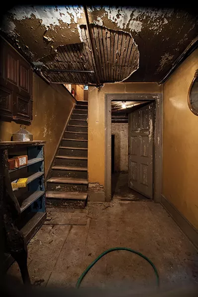 The basement foyer.