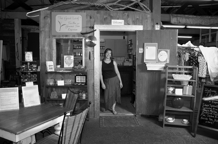 The Good Leaf's Michelle Marks outside her "tea boutique" in Albany. - HILLARY HARVEY