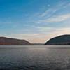 The Hudson River from the Kowawese Unique Area at Plum Point. Storm King is on the right.