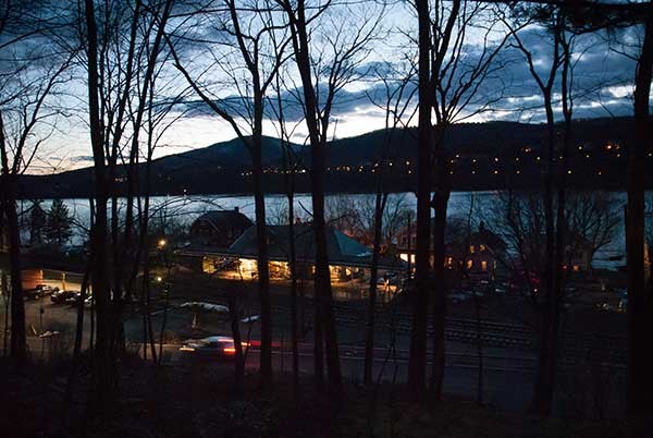 The Hudson River viewed from Upper Station Road in Garrison.