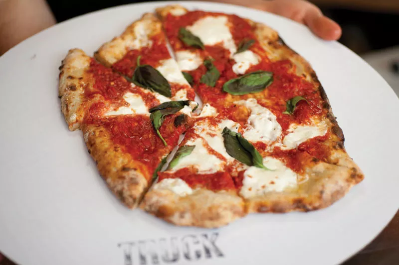 The margherita pizza from Truck Pizza in Hudson. - ROY GUMPEL