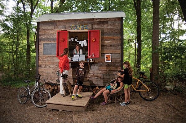 The Rail Trail Café is a 96-square-foot shed just off the Wallkill Valley Rail Trail - ROY GUMPEL