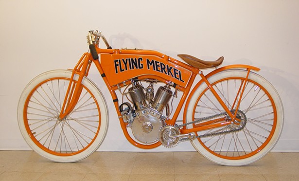 The Flying Merkel is just one of hundreds of motorcycle models spanning decades at Motorcyclepedia.