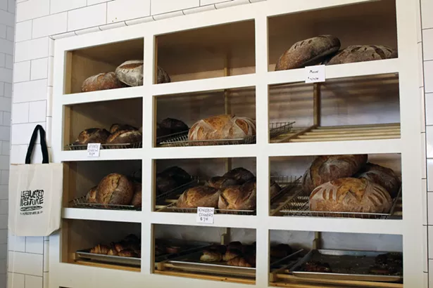 KB+B sells five different types of bread, with a rotating bread of the day. - ABBY FOSTER