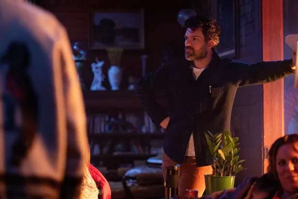 Behind the scenes on "Werewolves Within," filmmaker Josh Ruben's second feature, currently under production. - SABRINA LANTOS