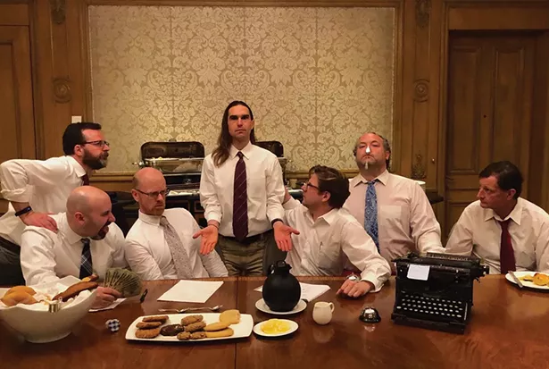 Previously scheduled to perform this month at 11 Jane St. Art Center in Saugerties, Boston Typewriter Orchestra has recently released a four-song vinyl 10” with cover artwork by local artistic polymath Brian Dewan.