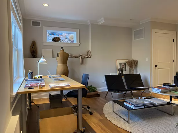 A home office designed by Simone Eisold at Reset Your Home, in a house she staged for sale. - RESET YOUR HOME