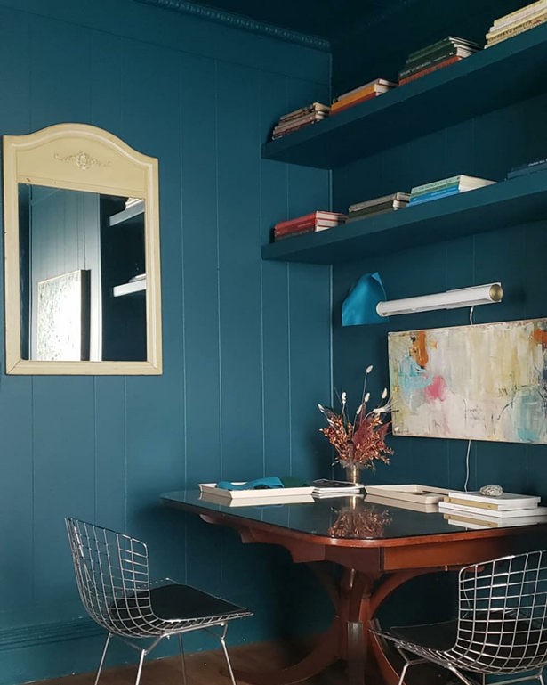 A home office Maryline Damour of Damour Drake recently set up for herself in the building that housed the 2018 Kingston Design Showroom, which she owns with her partner. - DAMOUR DRAKE